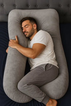 HerPillow Ultimate 5-in-1 Premium Full-Body Pillow for Men – Luxury Comfort & Support