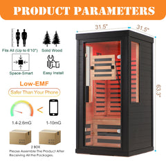 One-Two Person Far Infrared Sauna