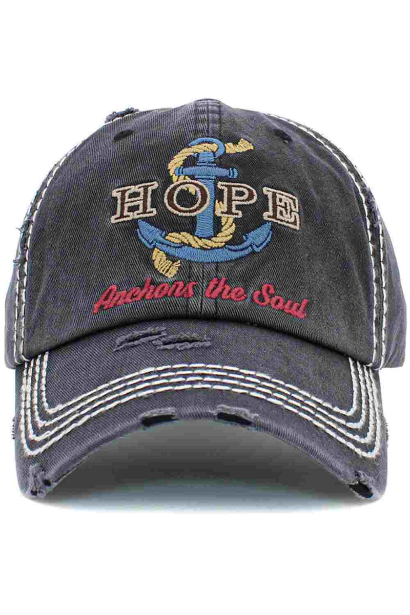 HOPE ANCHORS THE SOUL VINTAGE CAP