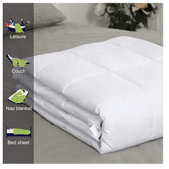 Camel Crown Cozy Cotton  All-Season Weighted Blanket, 15.43 lbs