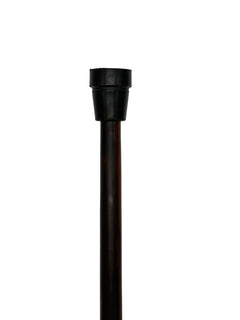 Classy Black Derby on Ebony Wood Shaft with Gentlemen Collar