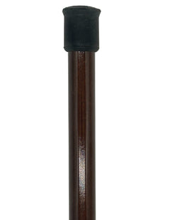 Classy Cane with Coconut Cognac Derby Handle in Italian Leather