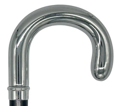 Classy Canes Smooth Chrome Crook Handle from Italy