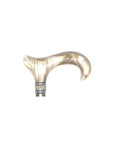 Classy Walking Canes Adjustable Elegant Cream White With Rhinestone Collar