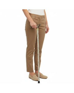 Classy Walking Canes Adjustable Fashionable Khaki Rhinestone and Pearls