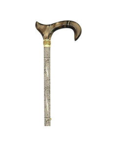 Classy Walking Canes Adjustable Fashionable Khaki Rhinestone and Pearls