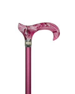 Classy Walking Canes Adjustable Fashionable Pink Rhinestone Collar