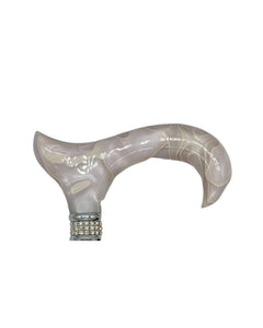 Classy Walking Canes Folding Black and White with Rhinestones