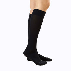 Knee-High Compression Socks - 3 Pack Solids Black/Rose/White