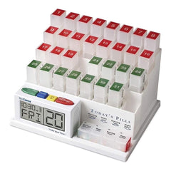 Monthly Pill Organizer with Alarms