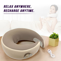 Multi-Purpose Heated Memory Foam Neck Massage Pillow
