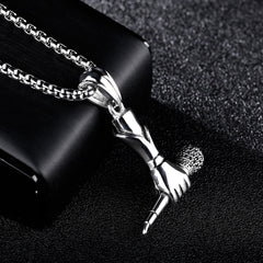 Men's Viking Boat Anchor Titanium Steel Vintage Stainless Necklace