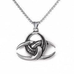 Men's Viking Boat Anchor Titanium Steel Vintage Stainless Necklace