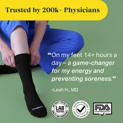 Knee-High Compression Socks - Solid (20-30 mmHg)
