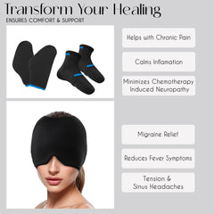 Rise Up and Recover - Chemo Cold Therapy Kit - Chemotherapy Comfort Care Package for Women and Men