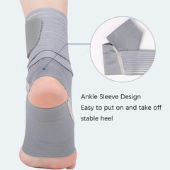Outdoor Anti-sprain Bandage Compression Ankle Support For Men and Women, Compression Ankle Support (Grey), Compression Ankle Support (Black)