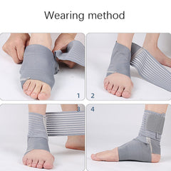 Outdoor Anti-sprain Bandage Compression Ankle Support For Men and Women, Compression Ankle Support (Grey), Compression Ankle Support (Black)