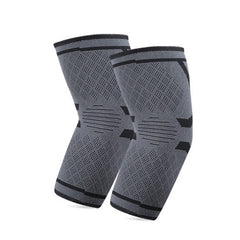2pcs Fitness Sports Protective Gear Breathable Sweating Sports Elbow Pads, S (Red), M (Red), L (Red), S (Black), M (Black), L (Black), S (Smoke Gray), M (Smoke Gray), L (Smoke Gray)