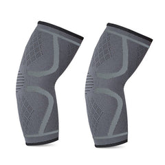 2pcs Fitness Sports Protective Gear Breathable Sweating Sports Elbow Pads, S (Red), M (Red), L (Red), S (Black), M (Black), L (Black), S (Smoke Gray), M (Smoke Gray), L (Smoke Gray)