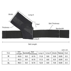 Thin Anti-Slip Dispensing Sports Compression Bandage Ankle Brace, M, L, XL