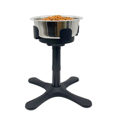 Adjustable Food Bowl Heightening Stand For Medium And Large Pet Dogs, Bracket 1pc, Bracket 2pcs, Bracket + Stainless Steel Bowl, Bracket + Blue Stainless Steel Bowl