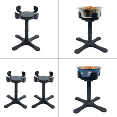Adjustable Food Bowl Heightening Stand For Medium And Large Pet Dogs, Bracket 1pc, Bracket 2pcs, Bracket + Stainless Steel Bowl, Bracket + Blue Stainless Steel Bowl