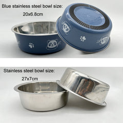 Adjustable Food Bowl Heightening Stand For Medium And Large Pet Dogs, Bracket 1pc, Bracket 2pcs, Bracket + Stainless Steel Bowl, Bracket + Blue Stainless Steel Bowl