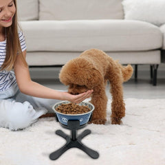 Adjustable Food Bowl Heightening Stand For Medium And Large Pet Dogs, Bracket 1pc, Bracket 2pcs, Bracket + Stainless Steel Bowl, Bracket + Blue Stainless Steel Bowl