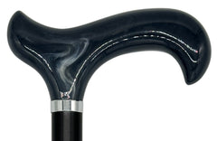 Tall Adjustable Classy Cane in Grey Horn 31" to 38"
