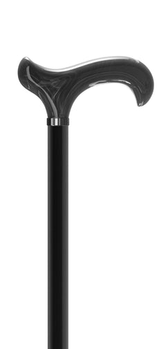 Tall Adjustable Classy Cane in Grey Horn 31" to 38"