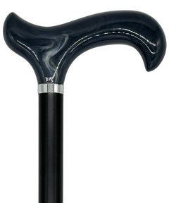 Tall Adjustable Classy Cane in Grey Horn 31" to 38"