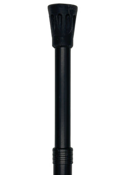 Tall Adjustable Classy Cane with Black Italian Leather 31" to 38"