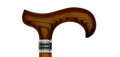 U.S. Army Collar on Natural Wood Shaft with Derby Handle