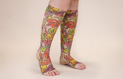 Bahama Mama Beige Gradient Compression Socks
