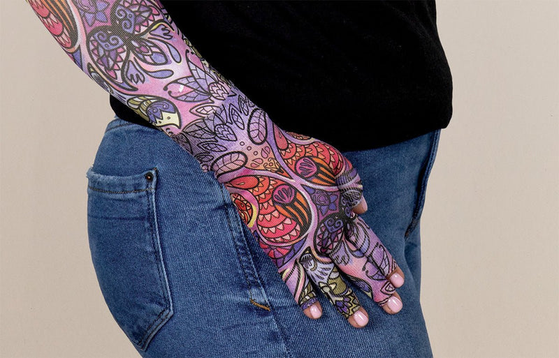 Birds of Paradise Gradient Compression Glove