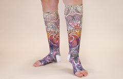 Birds of Paradise Gradient Compression Socks