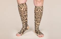 Celtic Beige Gradient Compression Socks