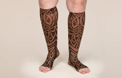 Celtic Mocha Gradient Compression Socks