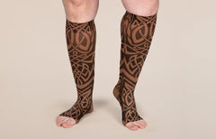 Celtic Mocha Gradient Compression Socks