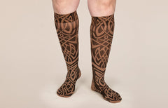 Celtic Mocha Gradient Compression Socks