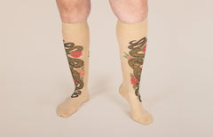 Charm Beige Gradient Compression Socks