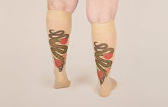 Charm Beige Gradient Compression Socks