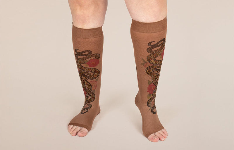 Charm Mocha Gradient Compression Socks