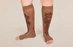 Charm Mocha Gradient Compression Socks
