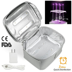 iMounTEK UV Disinfection Bag, Portable LED UV Sanitizer Box USB-Powered Travel UV Cleaner Bag for Baby Bottles Toys Underwear Toothbrush Beauty Tools