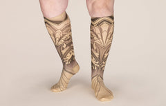 Gatsby Beige Gradient Compression Socks
