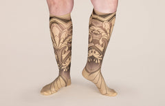 Gatsby Beige Gradient Compression Socks