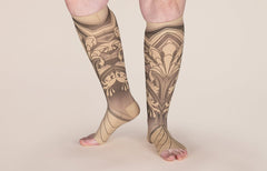 Gatsby Beige Gradient Compression Socks