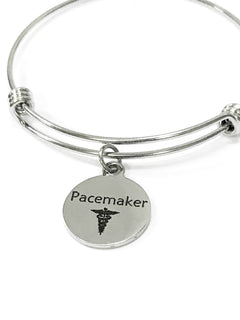 Pacemaker Medical Expanding Charm Bracelet, Medical Awareness Bracelet, Pacemaker Awareness, Pacemaker Alert Bracelet, Medical Notification