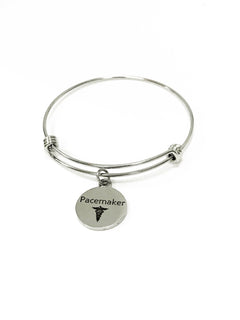 Pacemaker Medical Expanding Charm Bracelet, Medical Awareness Bracelet, Pacemaker Awareness, Pacemaker Alert Bracelet, Medical Notification